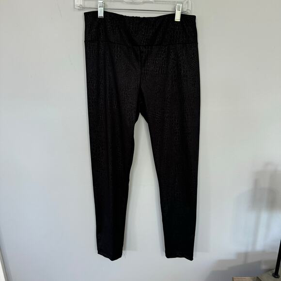 No Boundaries Snakeskin Black Leggings Juniors Size Large / 11 - 13 - Picture 1 of 6